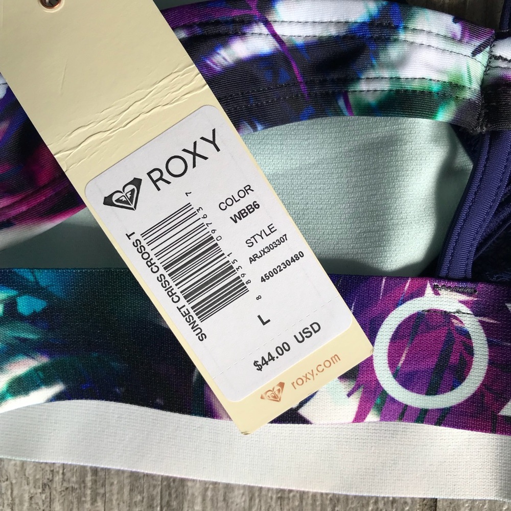 π₯π₯ROXY - CAR. SUNSET CRISS CROSS BIKINI TOP π₯π₯ - Picture 4 of 4